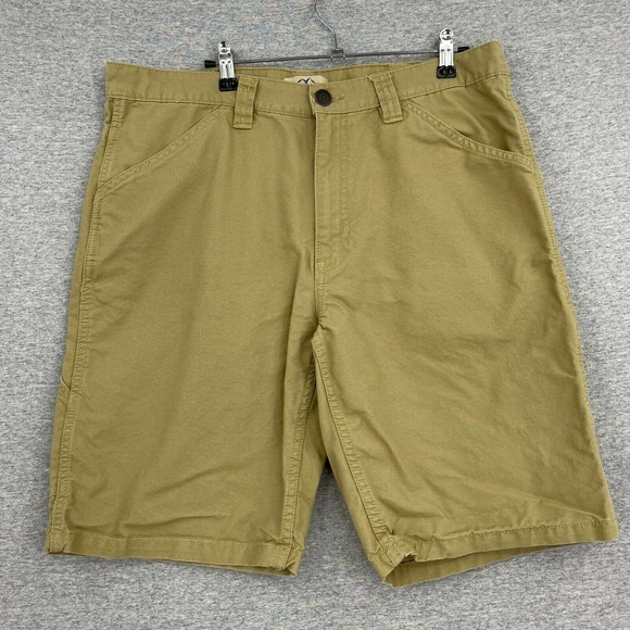 Blue Mountain Other - Blue Mountain Tan Khaki Cargo Workwear Casual Hiking Outdoor Shorts Mens 36